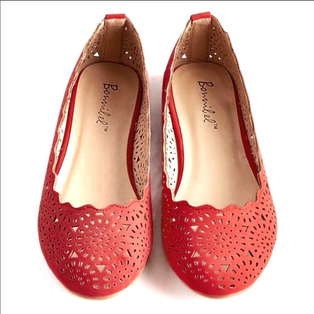 Modcloth Orange Boho Shoes